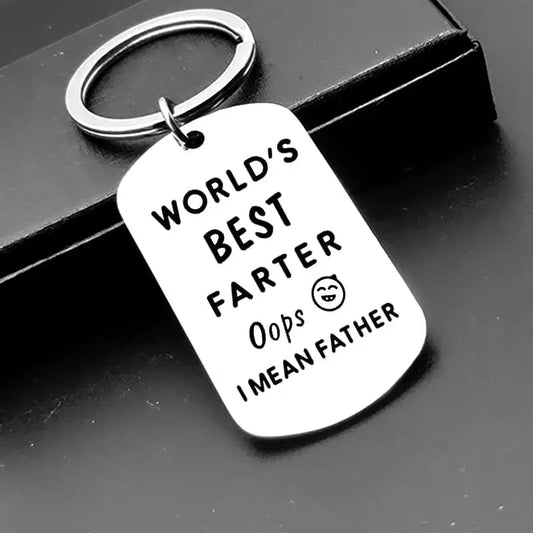 World's Best Farter "Father" Keychain