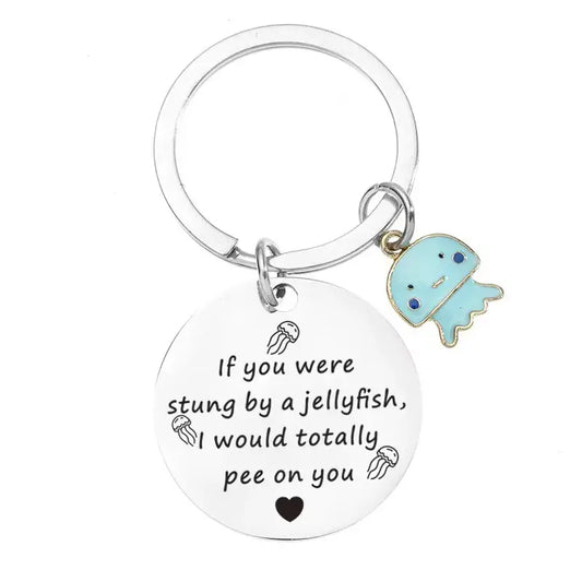 Jellyfish Key Ring