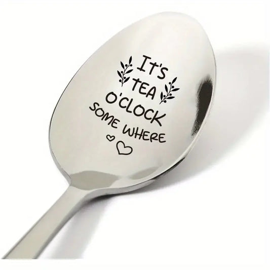 Its TEA O'clock Somewhere Spoon