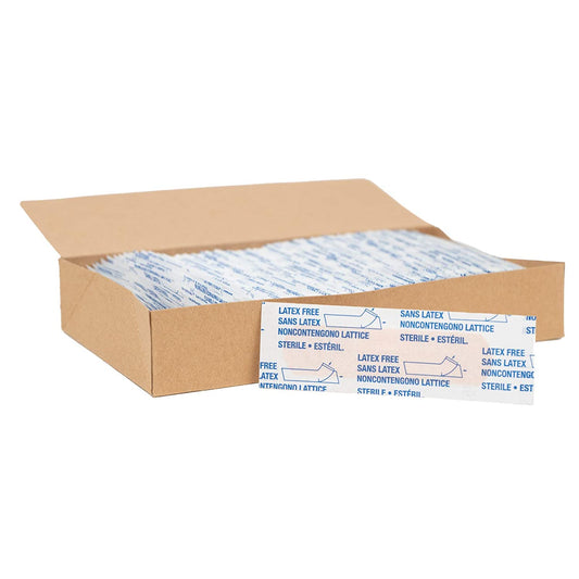 Adhesive Bandages, Sheer Strips, 3/4" x 3", Case of 1500