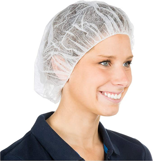 100 PK Cleaning Disposable Cap 24 Inch, Hair Nets for Food Service
