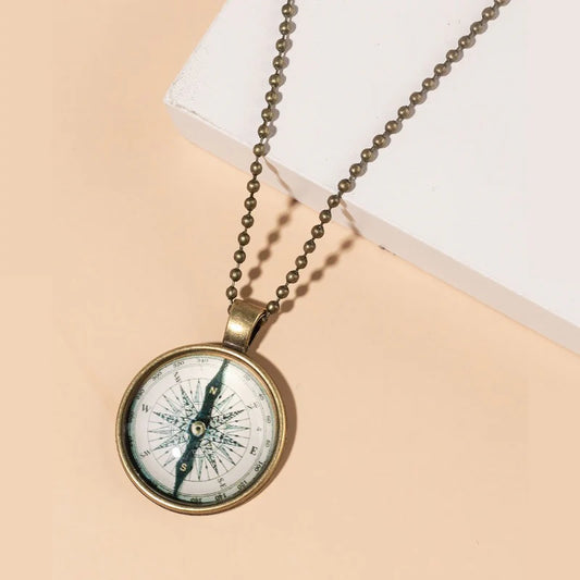 Vintage Compass  Necklace