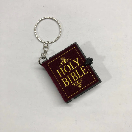 Brown Bible Keychain