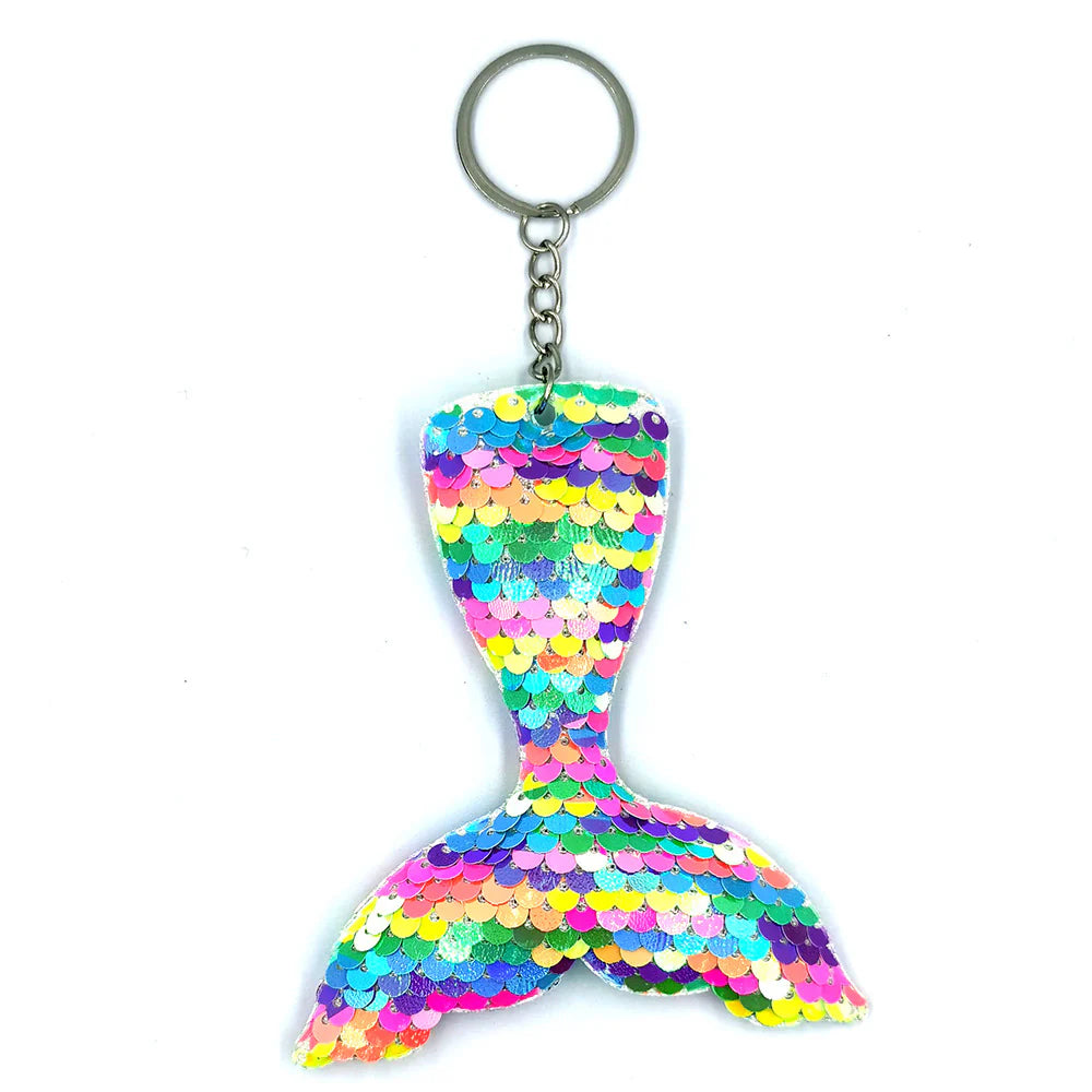 Sequin Mermaid Tail Keychain