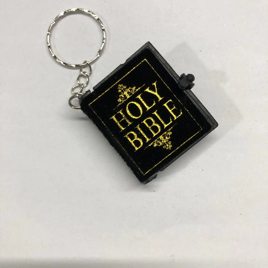 Black Bible Keychain