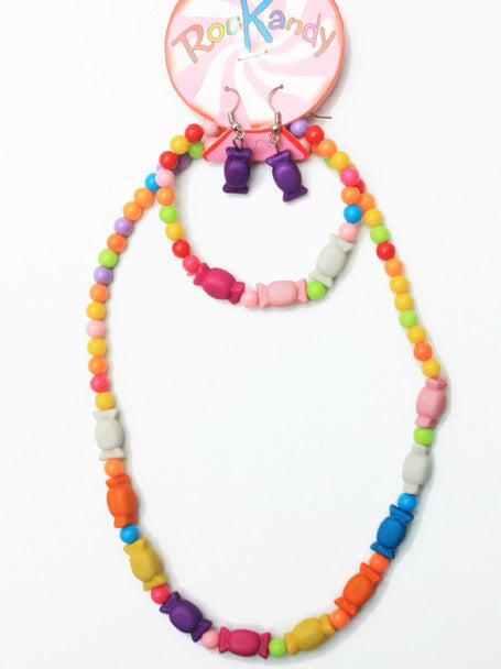 Kids 3pc Candy Necklace/Bracelet/Earring