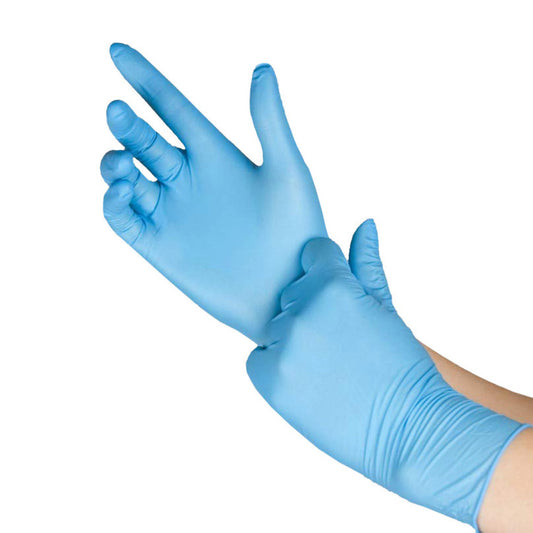 Blue Nitrile Disposable Exam Grade Gloves 4.3 mil - Box of 150